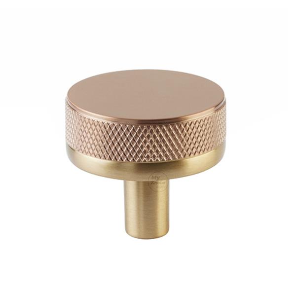 Emtek - Select Cabinet Knob 1-1/4 Inch, Conical Stem, Knurled Knob