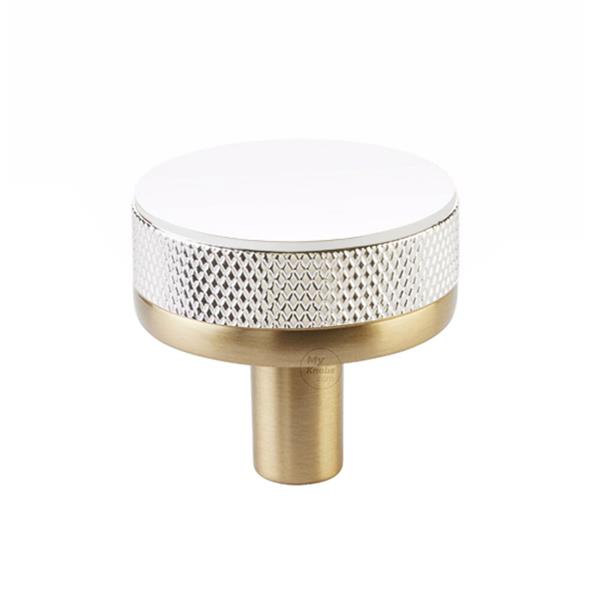 Emtek - Select Cabinet Knob 1-1/4 Inch, Conical Stem, Knurled Knob
