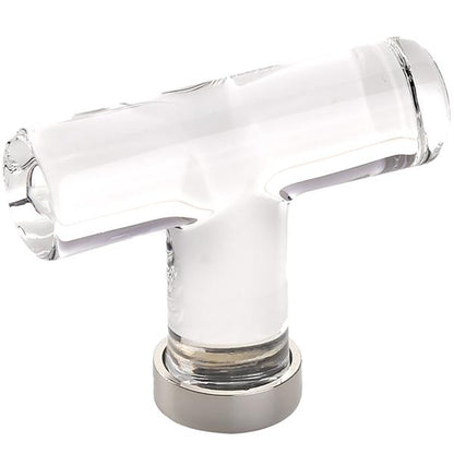 Emtek - Glass T Knob, 2-1/8 Inch