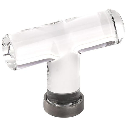Emtek - Glass T Knob, 2-1/8 Inch
