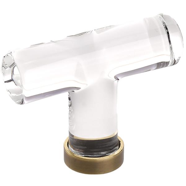 Emtek - Glass T Knob, 2-1/8 Inch