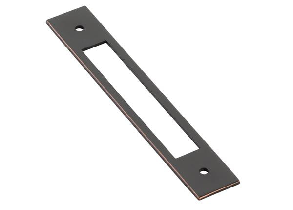 Emtek - Modern Backplate For Cabinet Pull, 5 Inch C-C