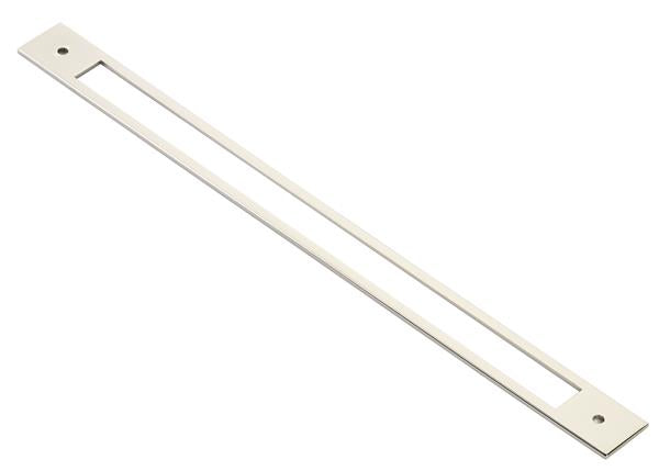Emtek - Modern Backplate For Cabinet Pull, 12 Inch C-C