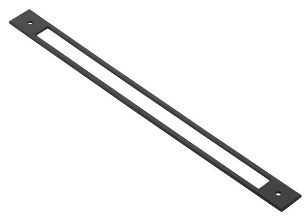 Emtek - Modern Backplate For Cabinet Pull, 12 Inch C-C