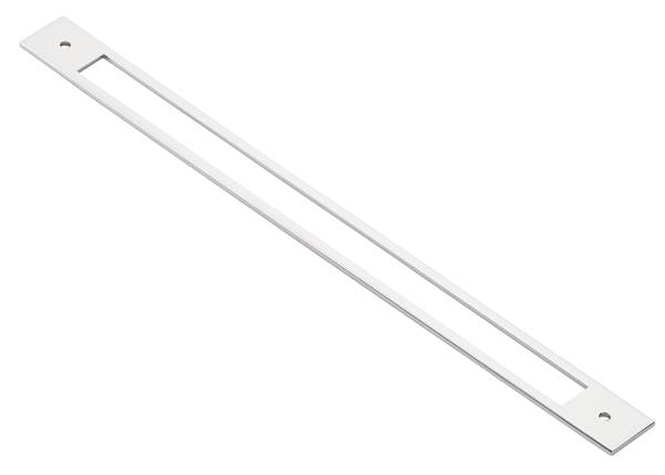 Emtek - Modern Backplate For Cabinet Pull, 12 Inch C-C
