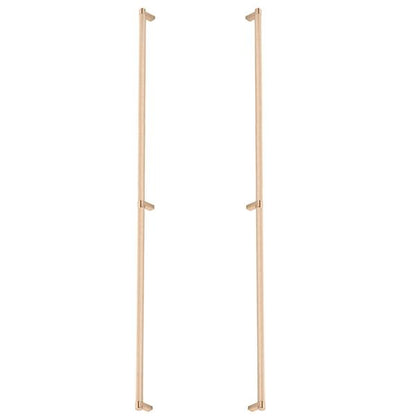 Emtek - Back to Back, Select Appliance Pull 36 Inch C-C, Rectangular Stem, Knurled Bar