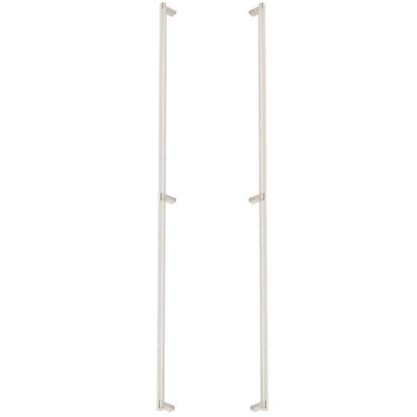 Emtek - Back to Back, Select Appliance Pull 36 Inch C-C, Rectangular Stem, Knurled Bar