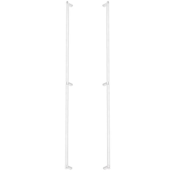 Emtek - Glass Shower Door Back to Back, Select Appliance Pull 36 Inch C-C, Rectangular Stem, Knurled Bar