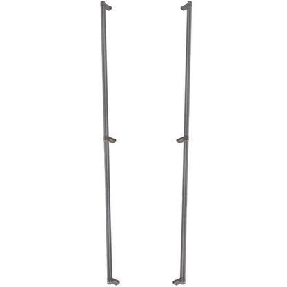 Emtek - Back to Back, Select Appliance Pull 36 Inch C-C, Rectangular Stem, Smooth Bar