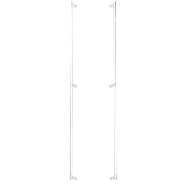 Emtek - Glass Shower Door Back to Back, Select Appliance Pull 36 Inch C-C, Rectangular Stem, Smooth Bar