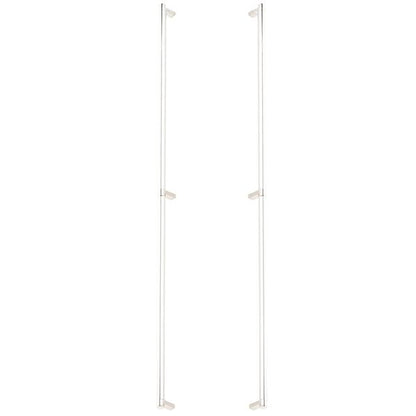 Emtek - Glass Shower Door Back to Back, Select Appliance Pull 36 Inch C-C, Rectangular Stem, Smooth Bar