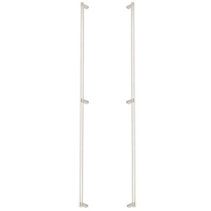 Emtek - Glass Shower Door Back to Back, Select Appliance Pull 36 Inch C-C, Rectangular Stem, Smooth Bar