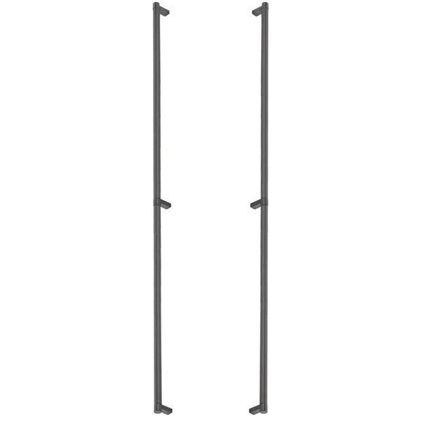 Emtek - Back to Back, Select Appliance Pull 36 Inch C-C, Rectangular Stem, Smooth Bar