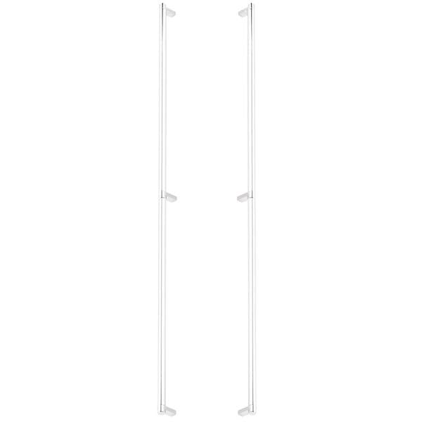 Emtek - Back to Back, Select Appliance Pull 36 Inch C-C, Rectangular Stem, Smooth Bar