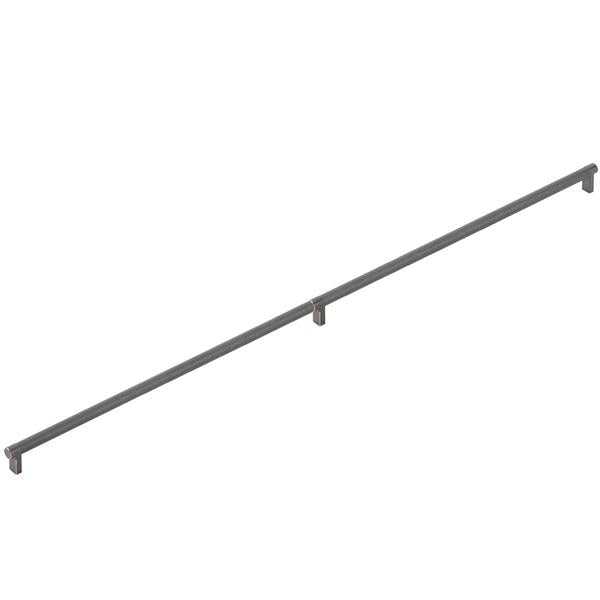 Emtek - Concealed Surface, Select Appliance Pull 36 Inch C-C, Rectangular Stem, Knurled Bar