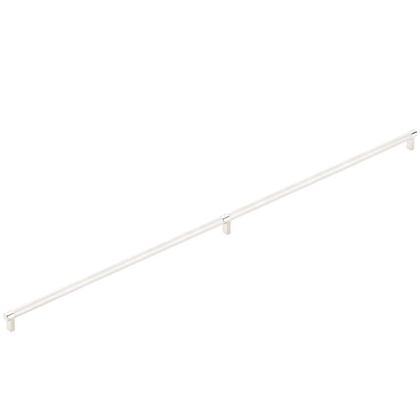 Emtek - Concealed Surface, Select Appliance Pull 36 Inch C-C, Rectangular Stem, Knurled Bar