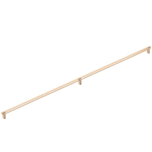 Emtek - Concealed Surface, Select Appliance Pull 36 Inch C-C, Rectangular Stem, Smooth Bar