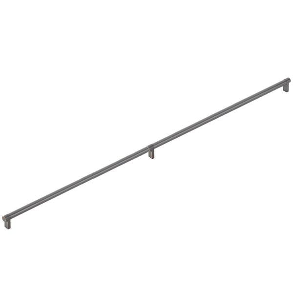 Emtek - Concealed Surface, Select Appliance Pull 36 Inch C-C, Rectangular Stem, Smooth Bar