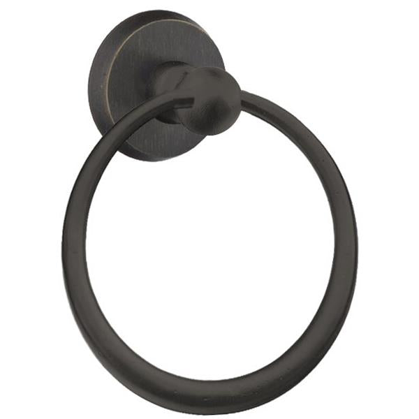 Emtek - Sandcast Bronze Towel Ring, 6-1/2 Inch
