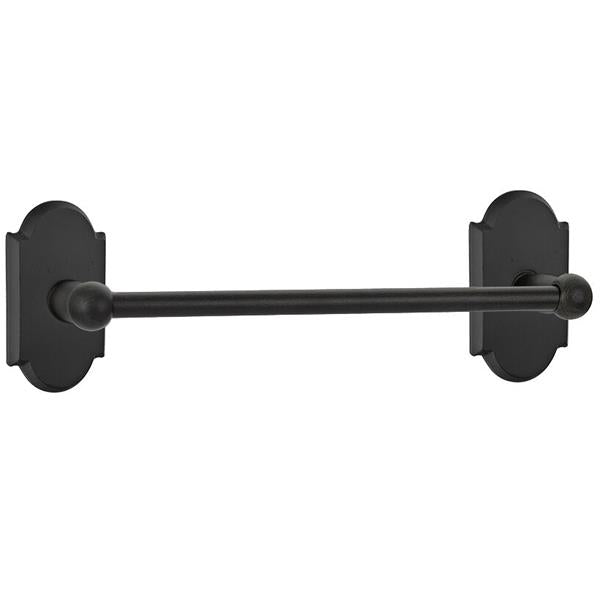 Emtek - Sandcast Bronze Towel Bar, 18 Inch