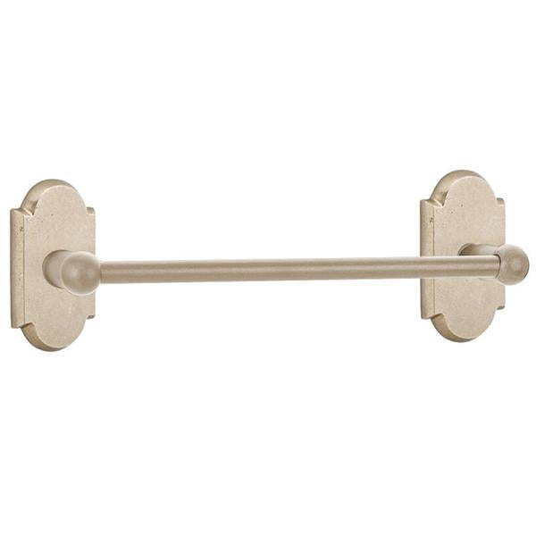 Emtek - Sandcast Bronze Towel Bar, 18 Inch