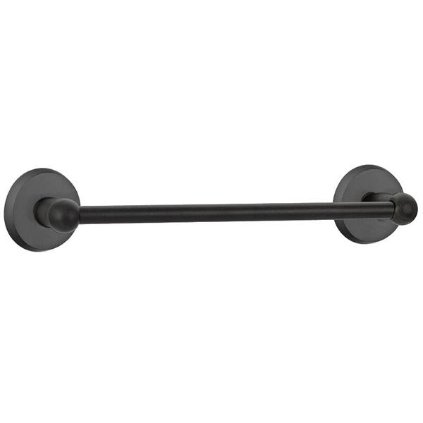 Emtek - Sandcast Bronze Towel Bar, 18 Inch
