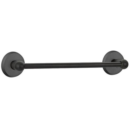 Emtek - Sandcast Bronze Towel Bar, 18 Inch