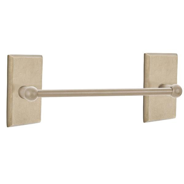 Emtek - Sandcast Bronze Towel Bar, 18 Inch