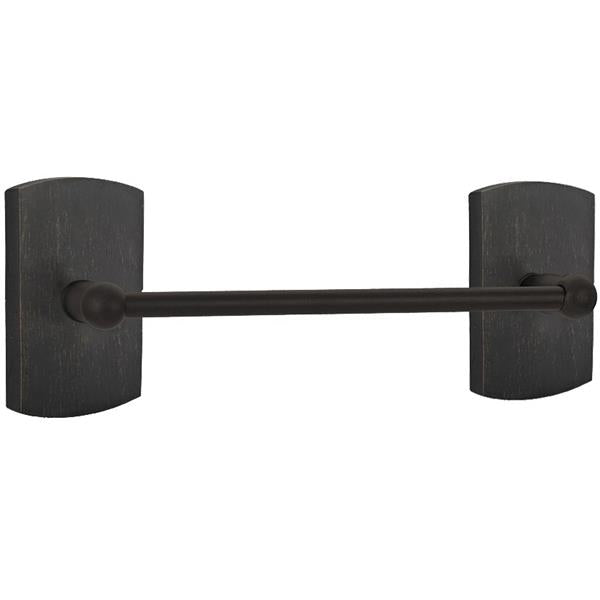 Emtek - Sandcast Bronze Towel Bar, 18 Inch