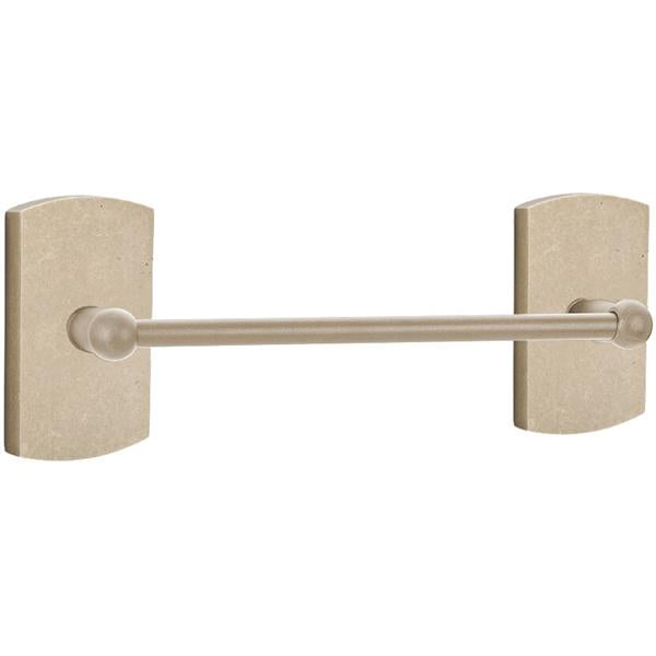 Emtek - Sandcast Bronze Towel Bar, 18 Inch