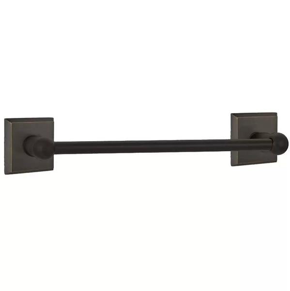 Emtek - Sandcast Bronze Single Towel Bar