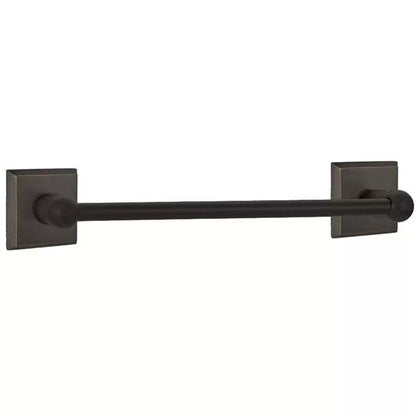 Emtek - Sandcast Bronze Single Towel Bar