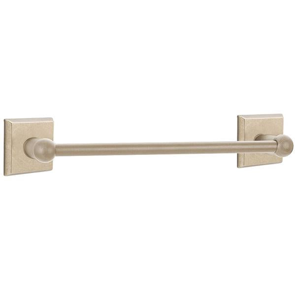Emtek - Sandcast Bronze Towel Bar, 18 Inch