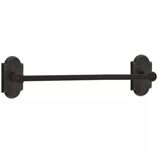 Emtek - Sandcast Bronze Single Towel Bar