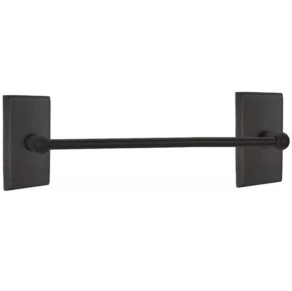 Emtek - Sandcast Bronze Single Towel Bar