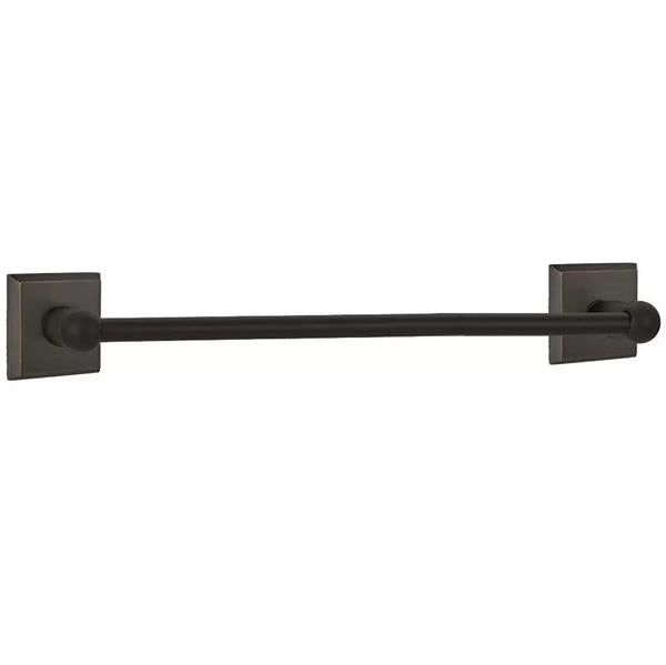 Emtek - Sandcast Bronze Single Towel Bar