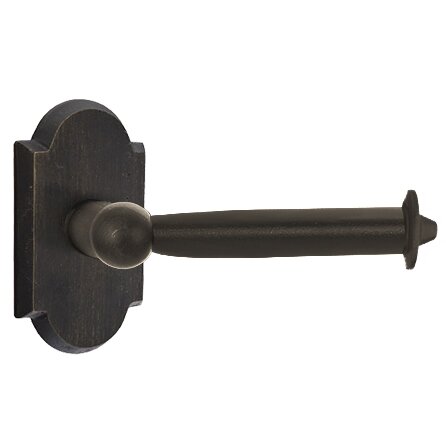 Emtek - Sandcast Bronze Toilet Paper Holder, Bar