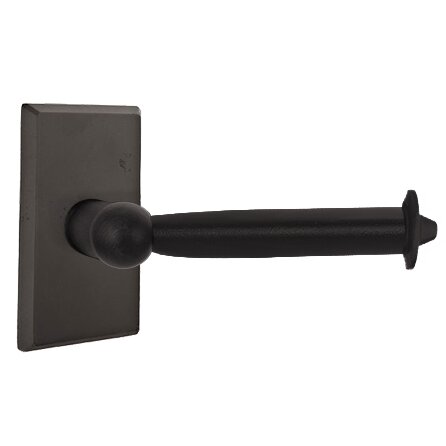 Emtek - Sandcast Bronze Toilet Paper Holder, Bar