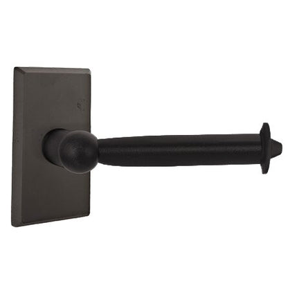 Emtek - Sandcast Bronze Toilet Paper Holder, Bar