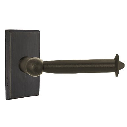 Emtek - Sandcast Bronze Toilet Paper Holder, Bar
