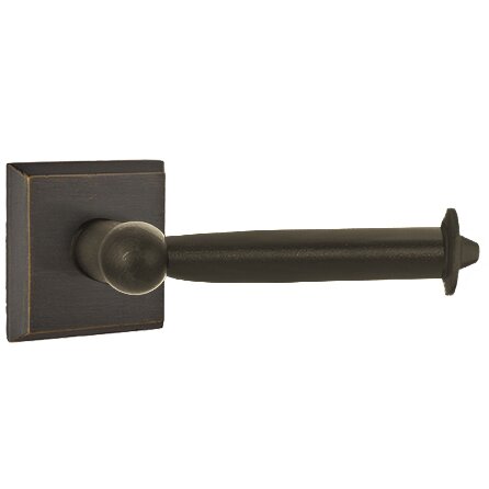 Emtek - Sandcast Bronze Toilet Paper Holder, Bar
