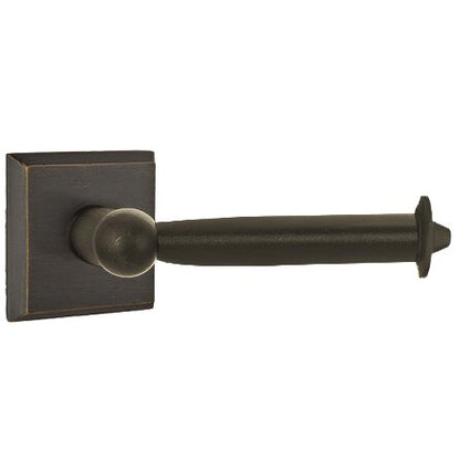 Emtek - Sandcast Bronze Toilet Paper Holder, Bar