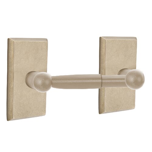 Emtek - Sandcast Bronze Toilet Paper Holder, Spring Bar
