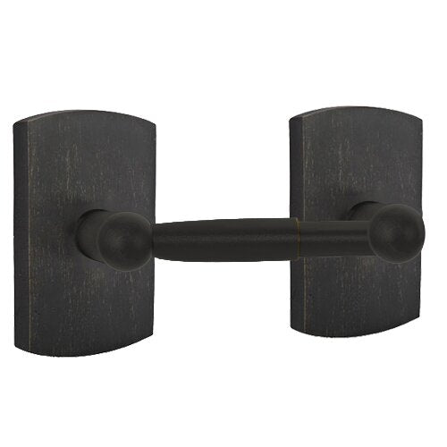 Emtek - Sandcast Bronze Toilet Paper Holder, Spring Bar
