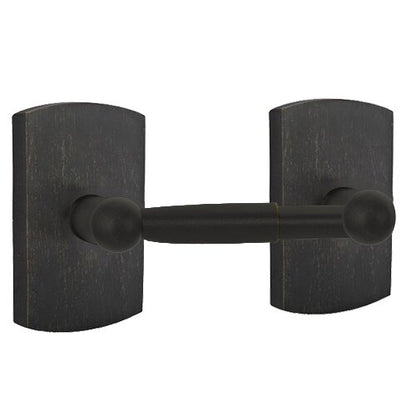 Emtek - Sandcast Bronze Toilet Paper Holder, Spring Bar