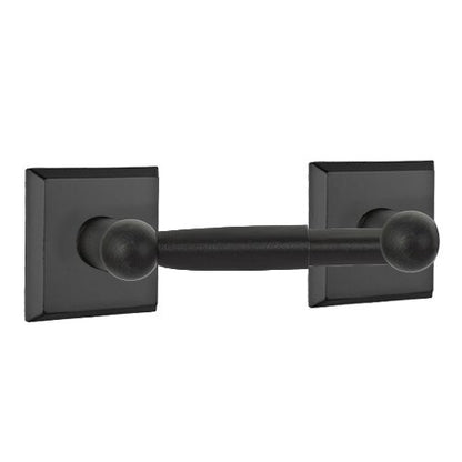 Emtek - Sandcast Bronze Toilet Paper Holder, Spring Bar