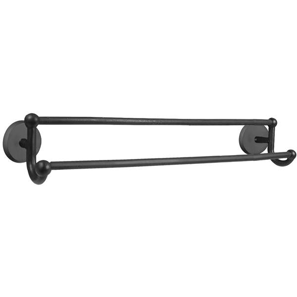 Emtek - 24 Inch Sandcast Bronze Double Towel Bar