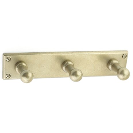 Emtek - Sandcast Bronze 3 Hooks W/ Plate
