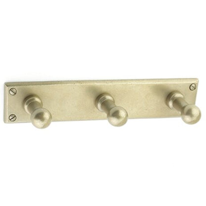 Emtek - Sandcast Bronze 3 Hooks W/ Plate