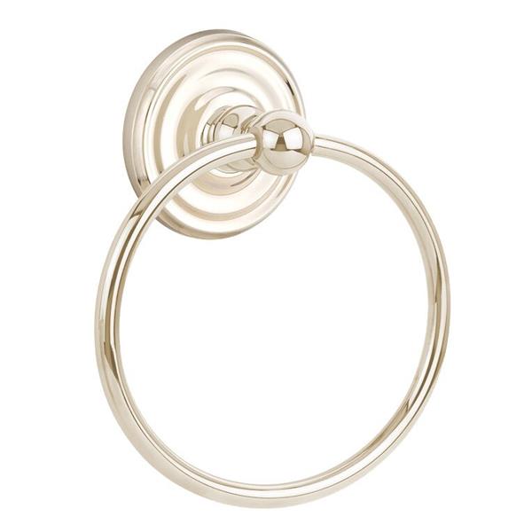 Emtek - Traditional Brass Towel Ring, 6-7/8 Inch